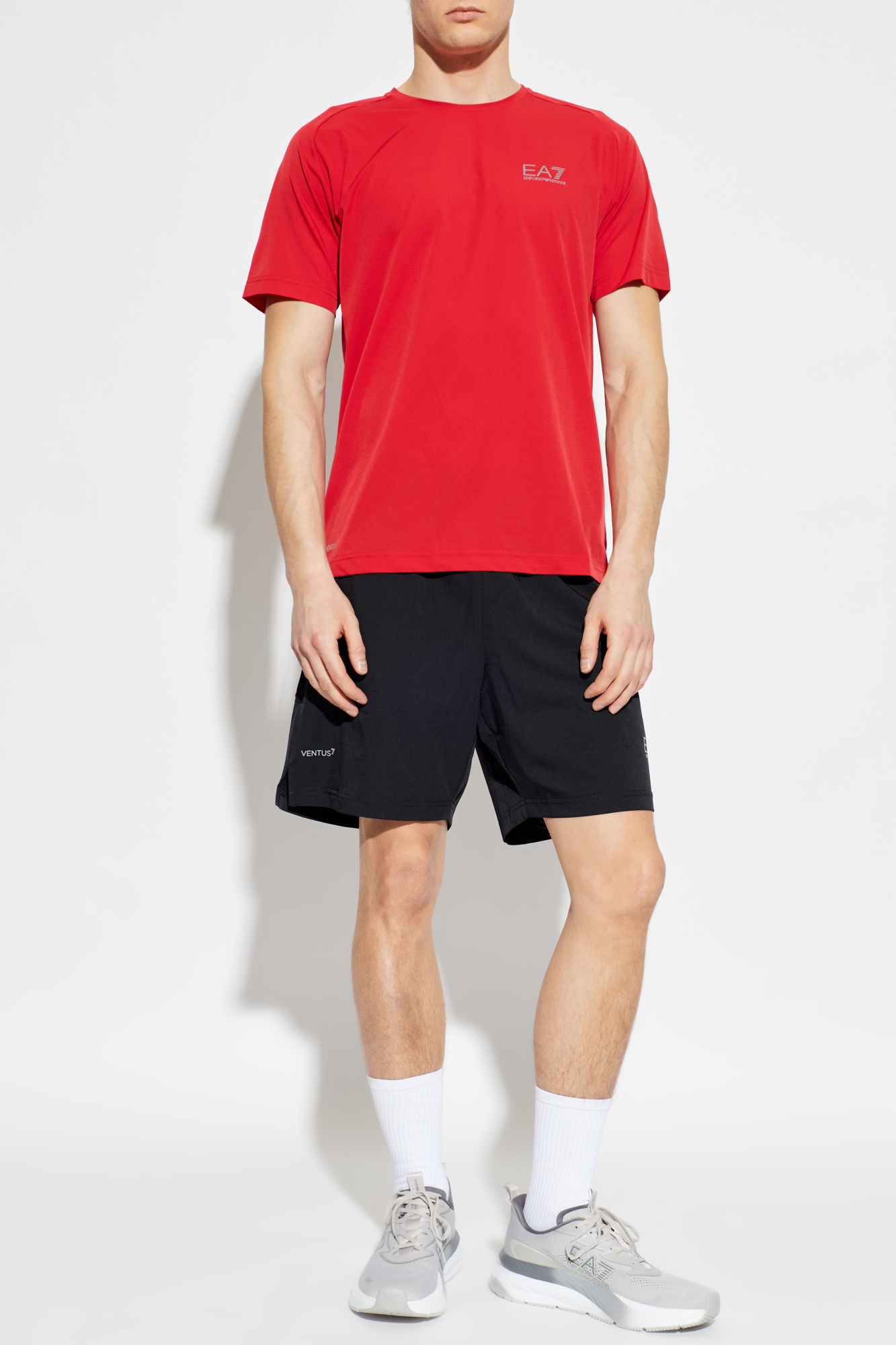 赤西 着用 EMPORIO ARMANI Red Training set: t-shirt and shorts EA7 Emporio Armani - Vitkac